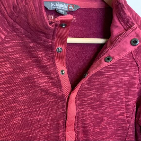 Avalanche Half Button Pullover Outdoor Long Sleeve Shirt Large - Picture 6 of 9